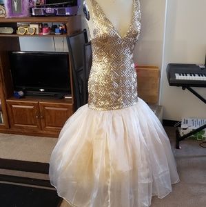 "Diana" - Golden Goddess gown